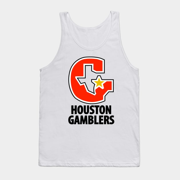 DEFUNCT - HOUSTON GAMBLERS Tank Top by LocalZonly